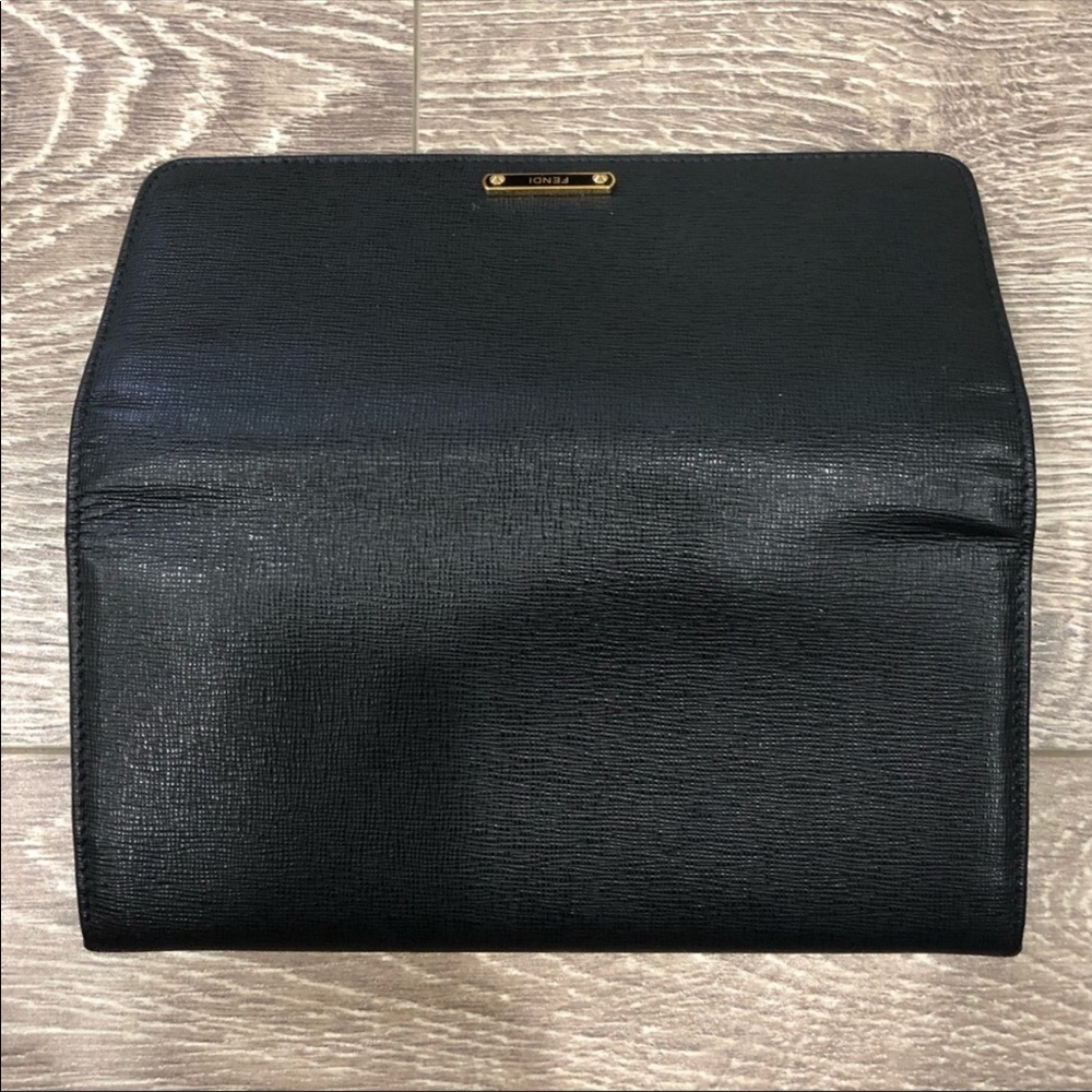 Black Fendi leather wallet